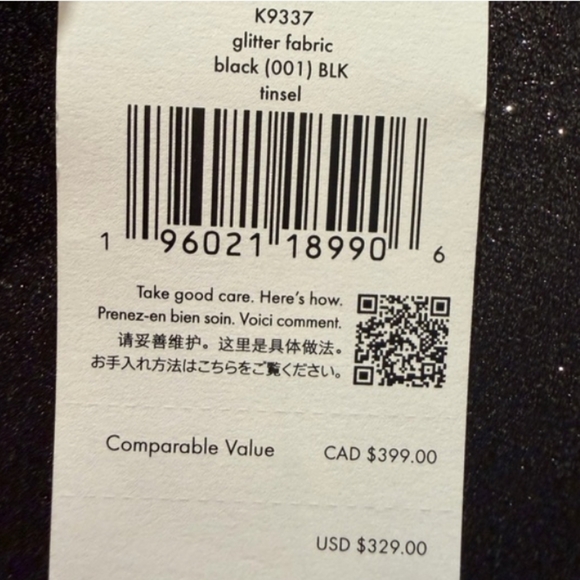 Kate Spade-Tinsel Glitter Satchel-Crossbody Bag (Black ♠️) - Picture 8 of 9